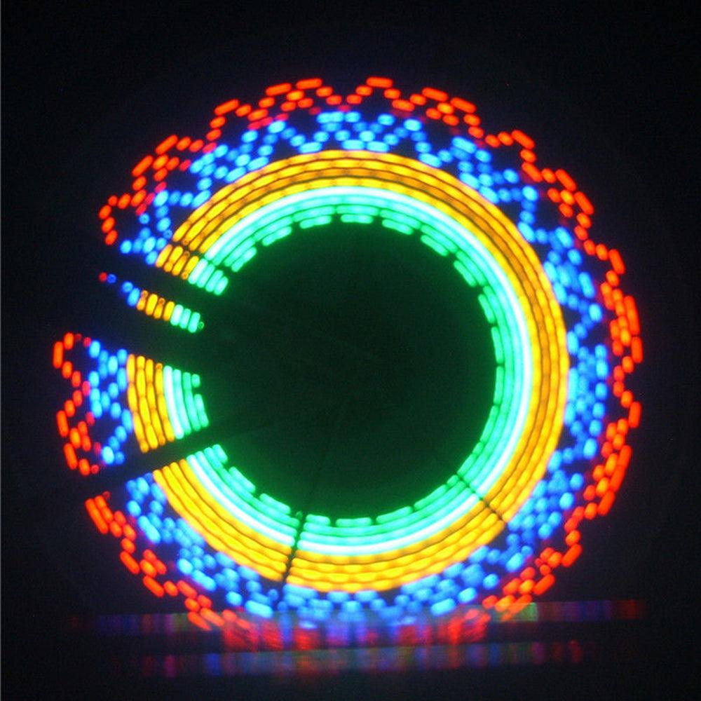 32 Pattern Bike Light Bicycle Wheel Light Double Display Flash 32 RGB LED Light Bicycle Spoke Lamp Night Riding Spoke Light For Men Present Super Bright Auto Off LED Cycling Bicycle Light Stevvex