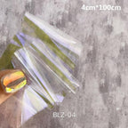 Aurora Nails Glass Foil Film Sticker Cellophane Paper Korean Nail Trend Design Ice Cube Manicure Accessories Heart Nail Art Stickers Glitter Decals Decoration Stickers Glitter Decals Love Nail Sequins Laser Heart Nail Supplies Sparkle Nail