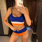 Female Swimsuit High Waist Bikini Women High Waist Bikini Set Two Piece Swimsuits Bikini Top With Bottoms Bathing Suits For Teens Girls Women Swimwear Two-pieces Bikini Set Sport Bathing Suit Swim Lady Stevvex