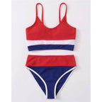 Female Swimsuit High Waist Bikini Women High Waist Bikini Set Two Piece Swimsuits Bikini Top With Bottoms Bathing Suits For Teens Girls Women Swimwear Two-pieces Bikini Set Sport Bathing Suit Swim Lady Stevvex