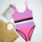 Female Swimsuit High Waist Bikini Women High Waist Bikini Set Two Piece Swimsuits Bikini Top With Bottoms Bathing Suits For Teens Girls Women Swimwear Two-pieces Bikini Set Sport Bathing Suit Swim Lady Stevvex