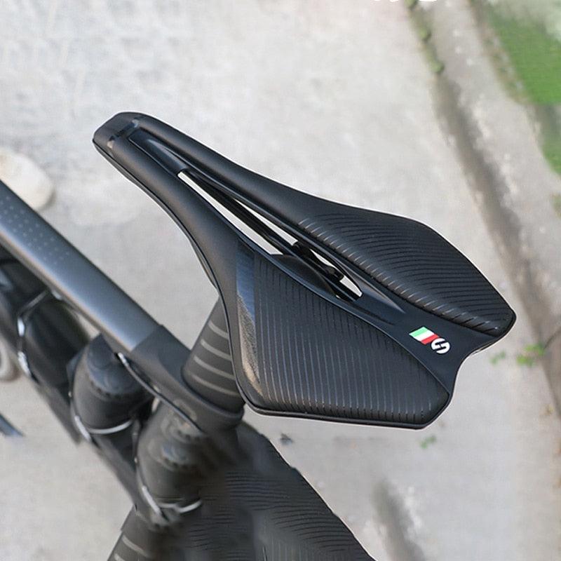 Bicycle Saddle Soft Thick Mountain Road Bike Wide Seat Cushion Bike Carbon Saddle Seat Ergonomics Design Fit Comfort Bike Saddle With Foam Breathable Soft Bicycle Cushion For Women Men Stevvex