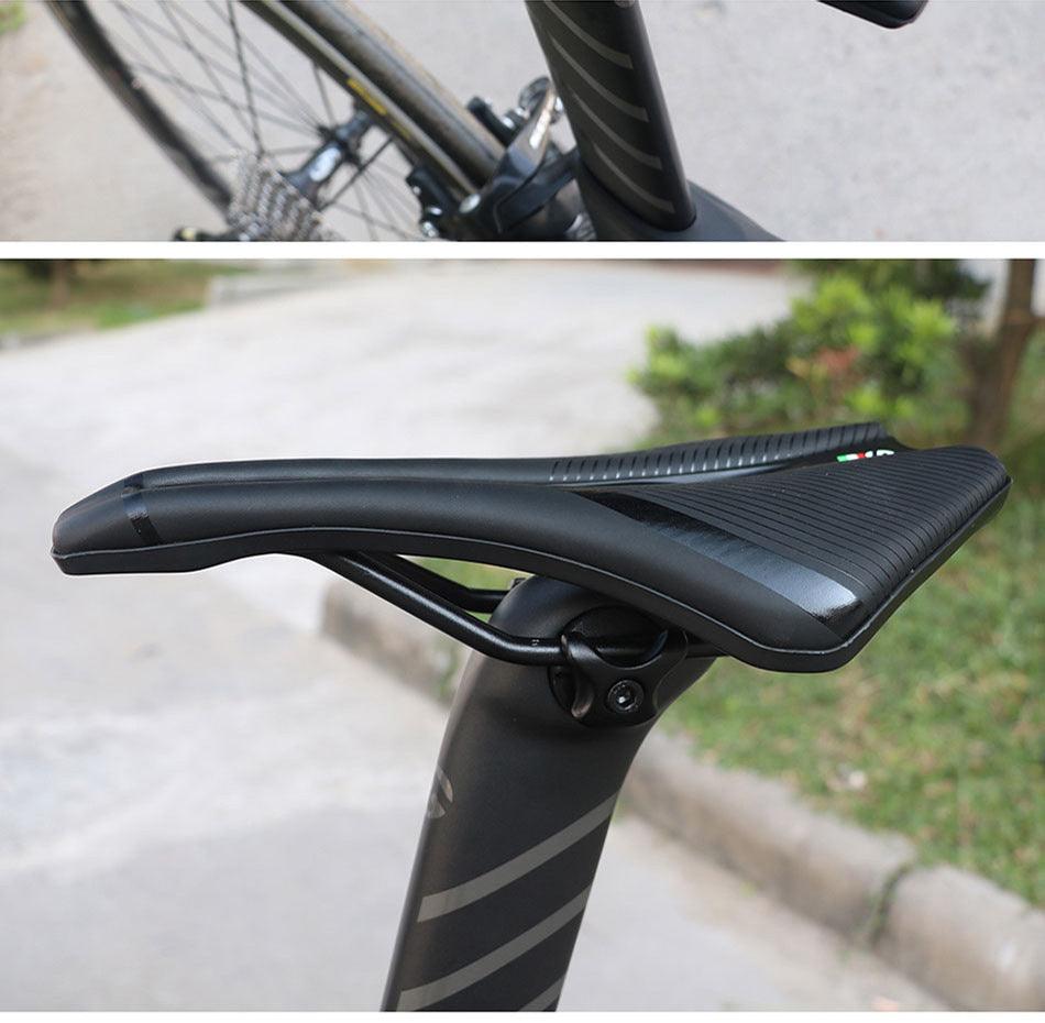 Bicycle Saddle Soft Thick Mountain Road Bike Wide Seat Cushion Bike Carbon Saddle Seat Ergonomics Design Fit Comfort Bike Saddle With Foam Breathable Soft Bicycle Cushion For Women Men Stevvex