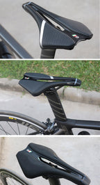 Bicycle Saddle Soft Thick Mountain Road Bike Wide Seat Cushion Bike Carbon Saddle Seat Ergonomics Design Fit Comfort Bike Saddle With Foam Breathable Soft Bicycle Cushion For Women Men Stevvex