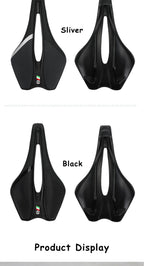 Bicycle Saddle Soft Thick Mountain Road Bike Wide Seat Cushion Bike Carbon Saddle Seat Ergonomics Design Fit Comfort Bike Saddle With Foam Breathable Soft Bicycle Cushion For Women Men Stevvex