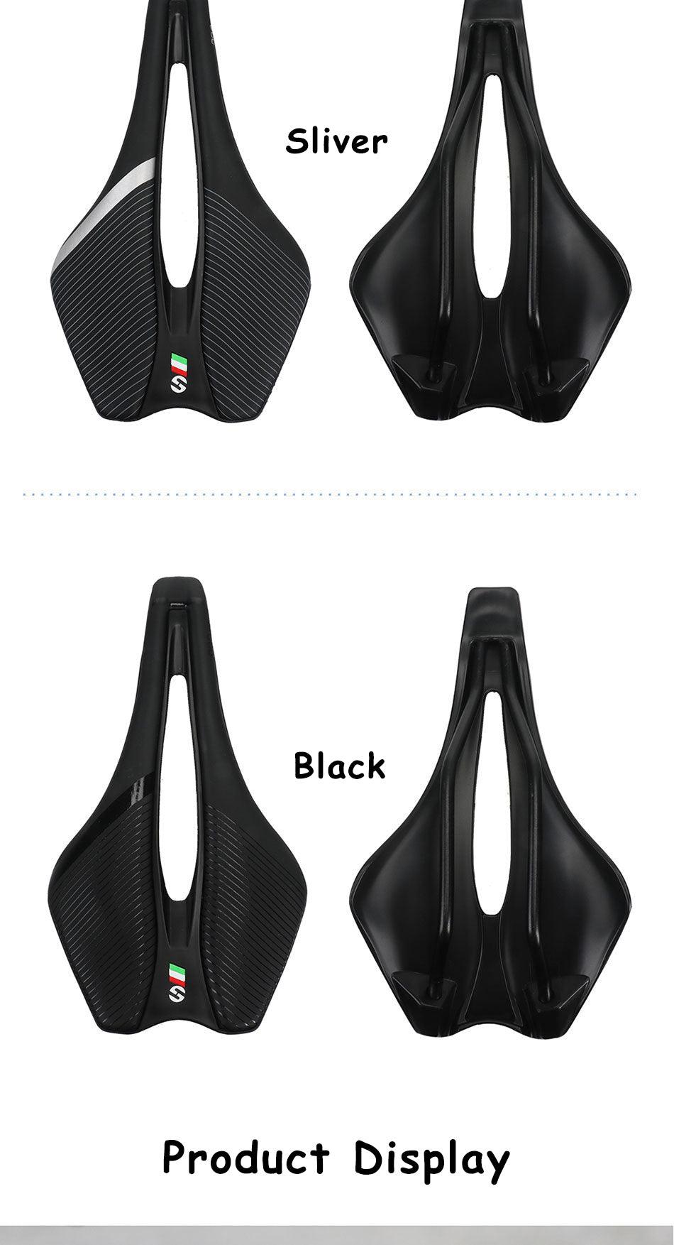 Bicycle Saddle Soft Thick Mountain Road Bike Wide Seat Cushion Bike Carbon Saddle Seat Ergonomics Design Fit Comfort Bike Saddle With Foam Breathable Soft Bicycle Cushion For Women Men Stevvex