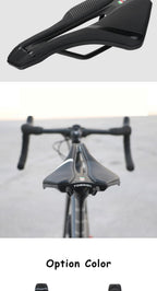 Bicycle Saddle Soft Thick Mountain Road Bike Wide Seat Cushion Bike Carbon Saddle Seat Ergonomics Design Fit Comfort Bike Saddle With Foam Breathable Soft Bicycle Cushion For Women Men Stevvex