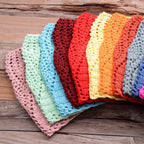 Handmade Vintage Crochet Bikinis Knitted Cotton Swimwear Women's Crochet Swimsuit Two Pieces Bathing Suits Bikini Swimsuit Top Bottom Bandage Modern Women Beachwear For Summer Stevvex