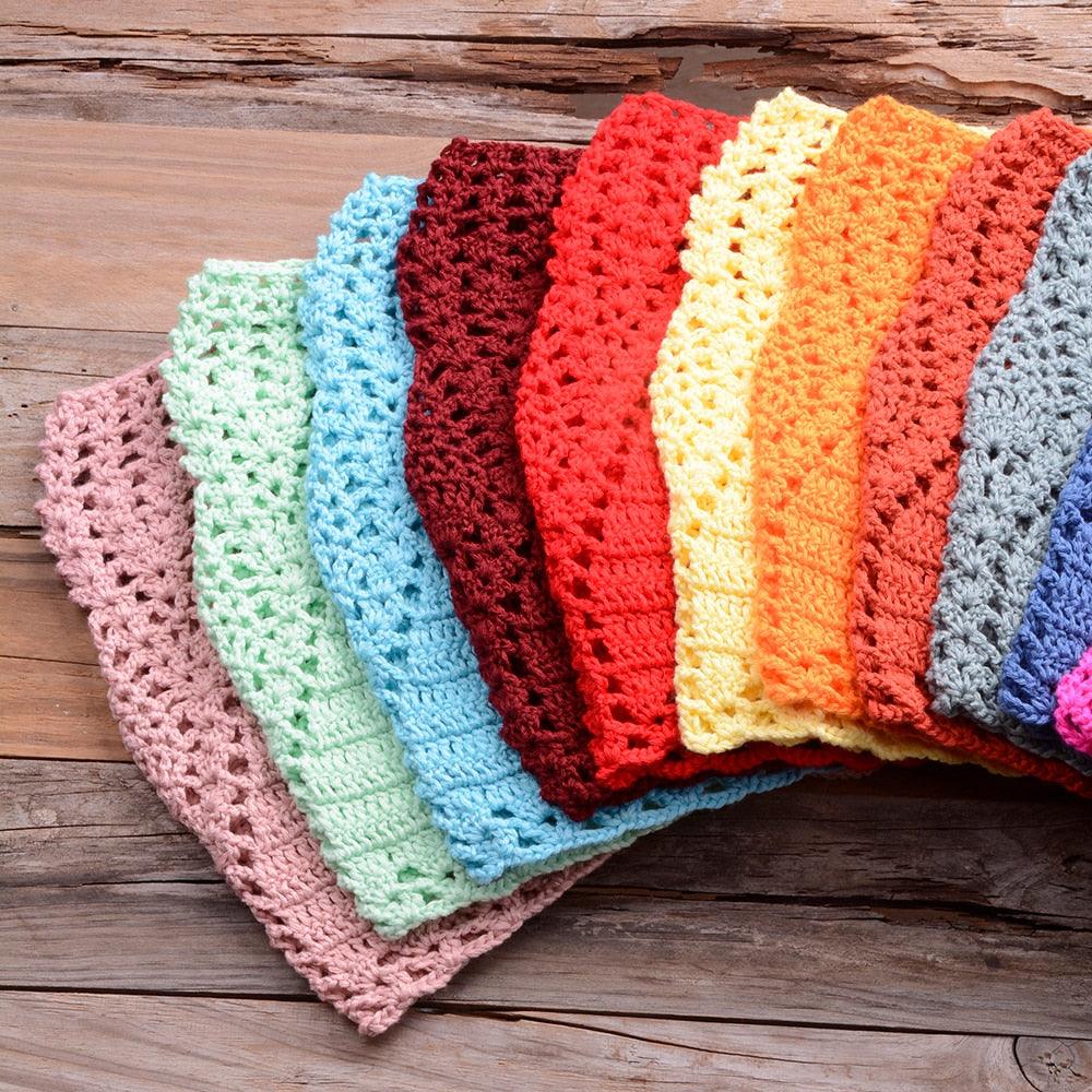 Handmade Vintage Crochet Bikinis Knitted Cotton Swimwear Women's Crochet Swimsuit Two Pieces Bathing Suits Bikini Swimsuit Top Bottom Bandage Modern Women Beachwear For Summer Stevvex