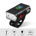 2PCS LED Bike Light Bicycle Front Rear lights USB Charge Headlight Cycling Taillight Bicycle Super Bright Front And Back Bicycle Lights USB Rechargeable Durable Waterproof Mountain Helmet Road Night Riding For Bike Stevvex