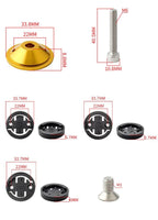 Bike Computer Mount Stem Top Cap Stopwatch Bracket Road Bicycle Speedometer Fixed Holder Base Universal Aluminum Riding Mobile Holder Connect Quickly System MTB Road Bicycle Handlebar Stevvex