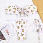 Bikinis Micro Adjustable Swimwear Women Summer Bikini Set Modern Colorful Print Beach Wear Women's Comfortable Swimsuit Knotted String Triangle Bikini Tie Side High Cut Bikini Set Stevvex