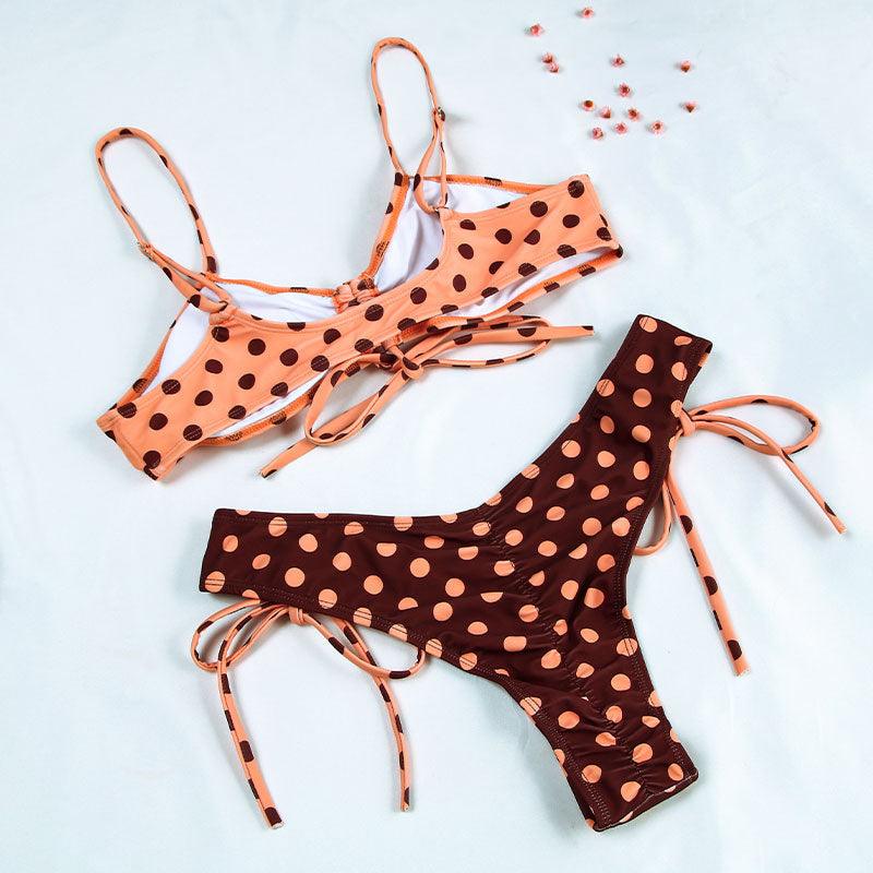 Bikinis Micro Adjustable Swimwear Women Summer Bikini Set Modern Colorful Print Beach Wear Women's Comfortable Swimsuit Knotted String Triangle Bikini Tie Side High Cut Bikini Set Stevvex