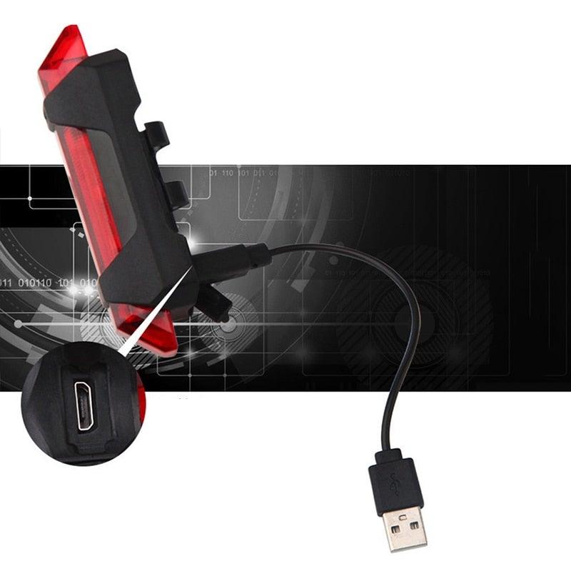 2PCS LED Bike Light Bicycle Front Rear lights USB Charge Headlight Cycling Taillight Bicycle Super Bright Front And Back Bicycle Lights USB Rechargeable Durable Waterproof Mountain Helmet Road Night Riding For Bike Stevvex