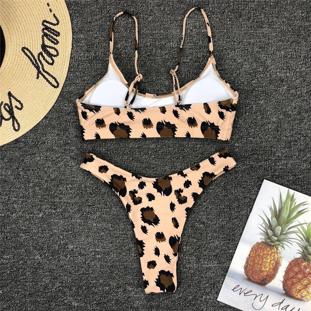 Neon Yellow Green Swimsuit Women Push Up Padded Micro Bikini Summer Beach Bathing Suit Beach Swimwear  Women's Scoop Neck Cut Out Front Lace Up Back High Cut One Piece Swimsuit Stevvex