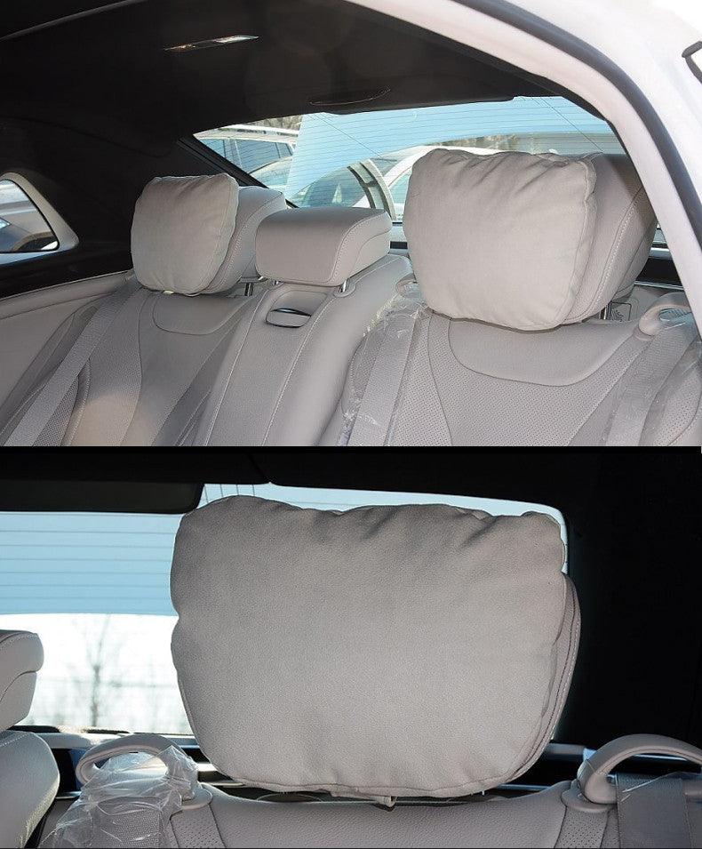 Luxury Car Neck Pillow Car Travel Neck Rest Pillows Seat Cushion Support Car Headrest Neck Support Seat Design Class Soft Universal Adjustable Car Neck Pillow Waist Pillow Universal Driving Seat Car Pillow Sleeping Neck Headrest Stevvex