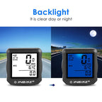 Mountain Bicycle Computer Wired Speedometer Bicycle Tracker Luminous Road Bike Bicycle Odometer Wireless Waterproof Cycle Bike Computer With LCD Display Max Distance Time For Trainer Stevvex