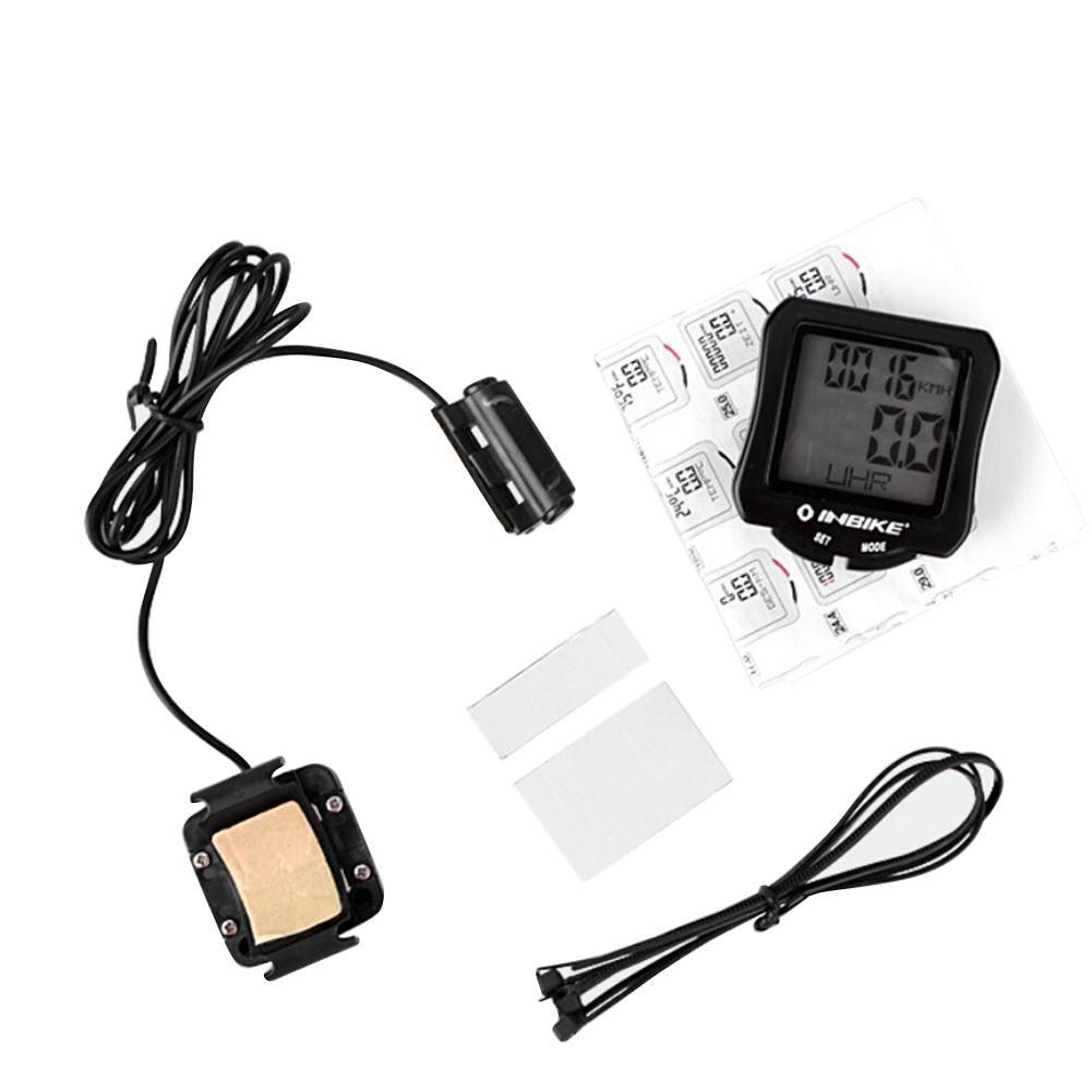 Mountain Bicycle Computer Wired Speedometer Bicycle Tracker Luminous Road Bike Bicycle Odometer Wireless Waterproof Cycle Bike Computer With LCD Display Max Distance Time For Trainer Stevvex