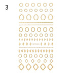 Black White 3D Nail Stickers Metal Gold Silver Geometric Tassel Strip Line Adhesive Transfer Decals Nail Art Design  Gold Silver Metal Nail Sticker  Metallic Curve Strip Line Nail Decal Self-Adhesive 3D Wave Design Nail Tips Decorations Manicure for Women Stevvex