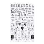 Black White 3D Nail Stickers Metal Gold Silver Geometric Tassel Strip Line Adhesive Transfer Decals Nail Art Design  Gold Silver Metal Nail Sticker  Metallic Curve Strip Line Nail Decal Self-Adhesive 3D Wave Design Nail Tips Decorations Manicure for Women Stevvex