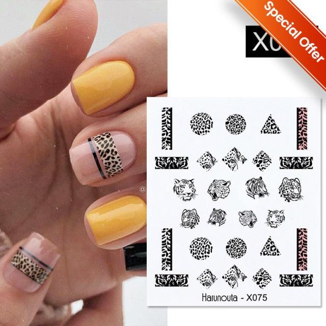 Black White 3D Nail Stickers Metal Gold Silver Geometric Tassel Strip Line Adhesive Transfer Decals Nail Art Design  Gold Silver Metal Nail Sticker  Metallic Curve Strip Line Nail Decal Self-Adhesive 3D Wave Design Nail Tips Decorations Manicure for Women Stevvex