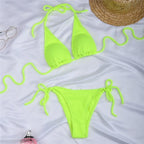 Women One-Shoulder Bikini Swimsuit Women Push Up Swimwear Women's Bathing Suit Comfortable Bikini Ribbed Two Piece Swimsuit Bikini Set Summer Bathing Suit Beach Wear Swimming Suit Stevvex
