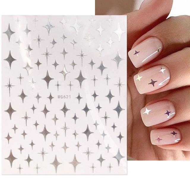 3D Nails Sticker Spring Cartoon Animals Flowers Leaves Self Adhesive Decals Sliders Nail Art Accessories Decoration Decal Self-Adhesive 3D Wave Design Decoration for Women Girls Tape Nail Art Stickers Decal Decoration Stevvex