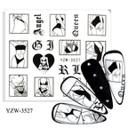 Avocado Fruit Transfer Nail Stickers Charms Winter Water Sticker For Nails Sliders Character Image Tattoo Decal Decoration Cute Summer Nail Art Stickers Summer Fruit Stickers on Nails Unicorn Banana Cherry Avocado Dog Strawberry Nail Art Decals
