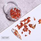 Gold Silver Irregular Aluminum Foil Paper Nail Art Sticker 3D Glitter Manicure UV Gel Polish Nail Decoration Tools Decoration Stickers Decoration New Gold Nail Transfer Foils for Nail Arts Nails Supply Holographic Effect Nail Art Foil Stickers Stevvex