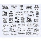Nail Stickers for Manicure Nail Sticker Sliders For Nails Decal Self-adhesive Nails Figures Transfer Black Accessories Sliders Manicure Decoration 3D Nail Supplies Holographic Decals Transfer Sliders Nail Design Manicures Nail Self-Adhesive Sticker Stevvex