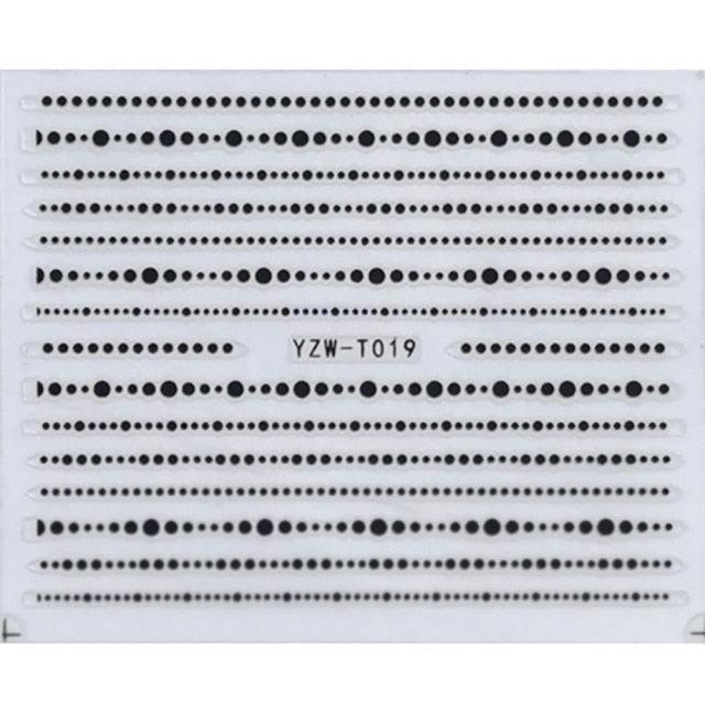 Nail Stickers for Manicure Nail Sticker Sliders For Nails Decal Self-adhesive Nails Figures Transfer Black Accessories Sliders Manicure Decoration 3D Nail Supplies Holographic Decals Transfer Sliders Nail Design Manicures Nail Self-Adhesive Sticker Stevvex