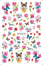 Leaf With Lines Nails Sticker Designer Fruit Nail Art 3D Decals Acrylic Designs Self Adhesive Manicure Slider Stickers Glitter Decals Love Nail Sequins Laser Heart Nail Supplies Sparkle Nail Accessories Star Accessories Heart Nail Art Stevvex