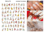Leaf With Lines Nails Sticker Designer Fruit Nail Art 3D Decals Acrylic Designs Self Adhesive Manicure Slider Stickers Glitter Decals Love Nail Sequins Laser Heart Nail Supplies Sparkle Nail Accessories Star Accessories Heart Nail Art Stevvex