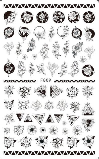 Leaf With Lines Nails Sticker Designer Fruit Nail Art 3D Decals Acrylic Designs Self Adhesive Manicure Slider Stickers Glitter Decals Love Nail Sequins Laser Heart Nail Supplies Sparkle Nail Accessories Star Accessories Heart Nail Art Stevvex