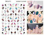 Leaf With Lines Nails Sticker Designer Fruit Nail Art 3D Decals Acrylic Designs Self Adhesive Manicure Slider Stickers Glitter Decals Love Nail Sequins Laser Heart Nail Supplies Sparkle Nail Accessories Star Accessories Heart Nail Art Stevvex