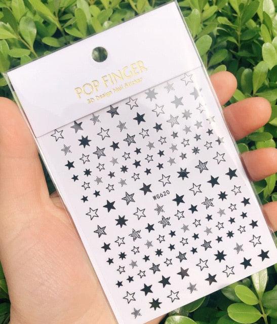 Stripe Line Nail Sticker Decal Thin Lining Line Art Self-Adhesive Peel Off Silver /Gold /White /Black Gold Stickers Accessories Strip Line Nail Decal Self-Adhesive 3D Wave Decal Decoration Metallic Curve Design Decoration for Women Girls Stevvex