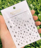 Stripe Line Nail Sticker Decal Thin Lining Line Art Self-Adhesive Peel Off Silver /Gold /White /Black Gold Stickers Accessories Strip Line Nail Decal Self-Adhesive 3D Wave Decal Decoration Metallic Curve Design Decoration for Women Girls Stevvex