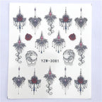 Fox Wolf Animal 3D Embossed Nail Sticker Flower Adhesive Manicure Slider Nail Art Tips Decorations Decals Manicure Design Golden Firework Star Accessories Heart Nail Art Stickers Glitter Decals Love Nail Sequins Laser Heart Nail Stevvex