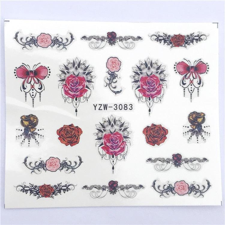 Fox Wolf Animal 3D Embossed Nail Sticker Flower Adhesive Manicure Slider Nail Art Tips Decorations Decals Manicure Design Golden Firework Star Accessories Heart Nail Art Stickers Glitter Decals Love Nail Sequins Laser Heart Nail Stevvex