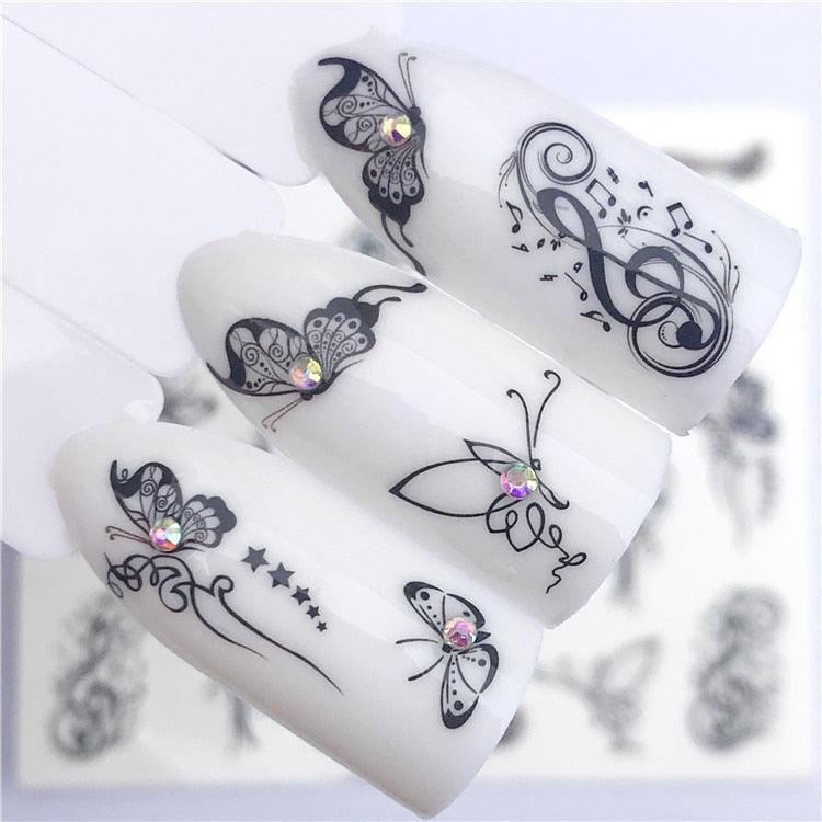 Fox Wolf Animal 3D Embossed Nail Sticker Flower Adhesive Manicure Slider Nail Art Tips Decorations Decals Manicure Design Golden Firework Star Accessories Heart Nail Art Stickers Glitter Decals Love Nail Sequins Laser Heart Nail Stevvex