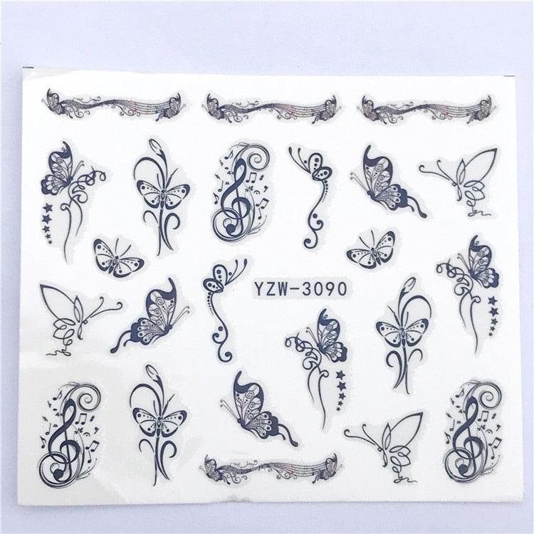 Fox Wolf Animal 3D Embossed Nail Sticker Flower Adhesive Manicure Slider Nail Art Tips Decorations Decals Manicure Design Golden Firework Star Accessories Heart Nail Art Stickers Glitter Decals Love Nail Sequins Laser Heart Nail Stevvex