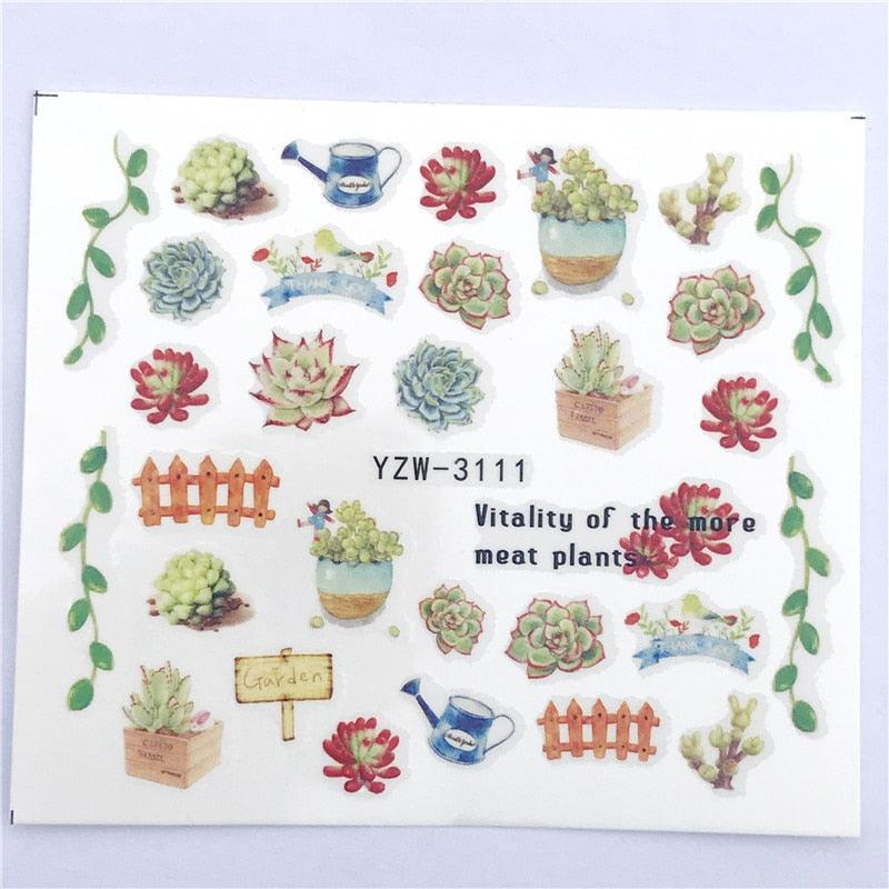 Fox Wolf Animal 3D Embossed Nail Sticker Flower Adhesive Manicure Slider Nail Art Tips Decorations Decals Manicure Design Golden Firework Star Accessories Heart Nail Art Stickers Glitter Decals Love Nail Sequins Laser Heart Nail Stevvex