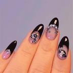 Cute rabbit Cute cat  Japanese Justice Girl 3D Back Glue Nail Sticker Nail Decoration Nail Art Nail Ornament Self Adhesive Nail Decals for Nail Art Decoration Including Hearts Stars Letters Bowknot Leaves Flowers Plants Fruits Butterflies for Woman Stevvex
