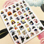 Cute rabbit Cute cat  Japanese Justice Girl 3D Back Glue Nail Sticker Nail Decoration Nail Art Nail Ornament Self Adhesive Nail Decals for Nail Art Decoration Including Hearts Stars Letters Bowknot Leaves Flowers Plants Fruits Butterflies for Woman Stevvex
