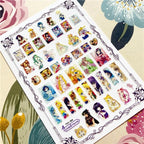 Cute rabbit Cute cat  Japanese Justice Girl 3D Back Glue Nail Sticker Nail Decoration Nail Art Nail Ornament Self Adhesive Nail Decals for Nail Art Decoration Including Hearts Stars Letters Bowknot Leaves Flowers Plants Fruits Butterflies for Woman Stevvex