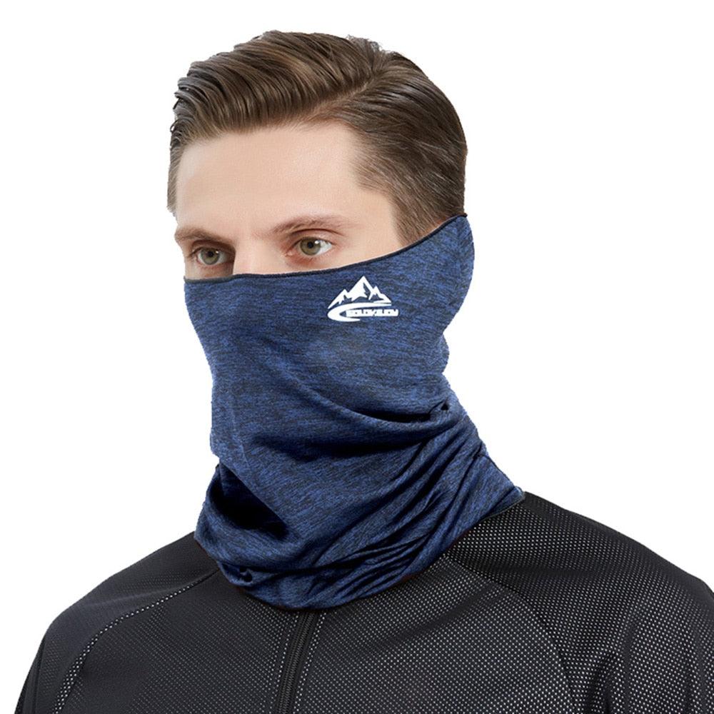Winter Outdoor Neck Warmer Cycling Scarf Running Sports Headwear Face Scarf Bicycle Bandana Men Simple Fashion Motorcycle Windproof Sun Protect Cycling Face Neck Mask Headwear Scarf Bandana Hood Half Breathable Dustproof Hang-Ear Cap Bike Headbands Stevvex
