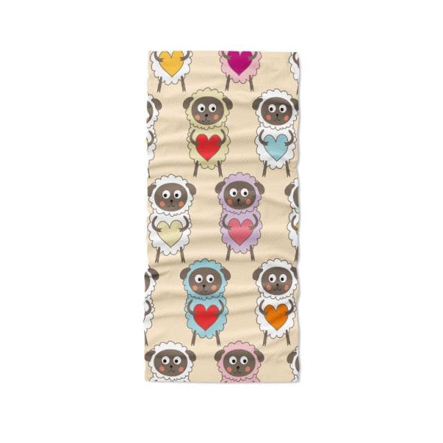 3D Printed Mini Pattern Headscarf Fashion Women Summer Neck Gaiter Cute Cartoon Animal Tubular Hijab Scarf Face Seamless Bandana  Printed Oil Painting Art Neck Scarf Women Soft Face Bandana Sunflower Night Hijab Scarf Face Mask Stevvex