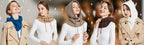 Unisex Knit Scarf Hood Hat Winter Women Cashmere Beanie Bonnet Lady Wool Neck Protect Balaclava Skellies Men Hooded Fashion Balaclava Shawl Women Winter Hat Soft Knitted Hooded Neck Collar Cap Beanie Hat Warm Scarf Unisex Bonnet Hooded Sc Stevvex
