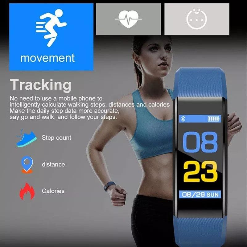 Connected Child Smart Sport Watch For Girls Boys Students Wrist Clock Electronic LED Digital Child Wrist Watch Fitness Tracker With Heart Rate Monitor Waterproof Activity Tracker With Sport Modes Sleep Monitor Fitness Watch With Call SMS Reminder Stevvex