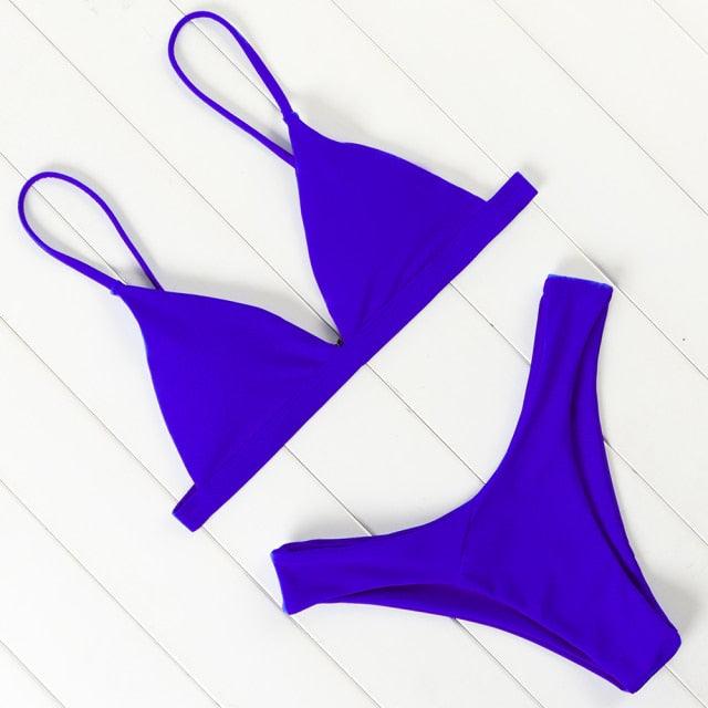 Micro Mini Bikini Swimwear Women Halter Push Up Bikini Set Padded Bra  Women's Underwired Triangle Bathing Two Pieces Swimsuit Bikini Set  Swimsuit Bandage Swim Suit Stevvex